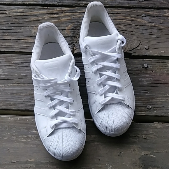 Adidas Shoes - Adidas Shell Toe White Sneakers Size 8